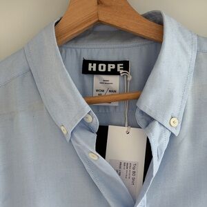HOPE STOCKHOLM Light Blue UNISEX Button-Down Shirt